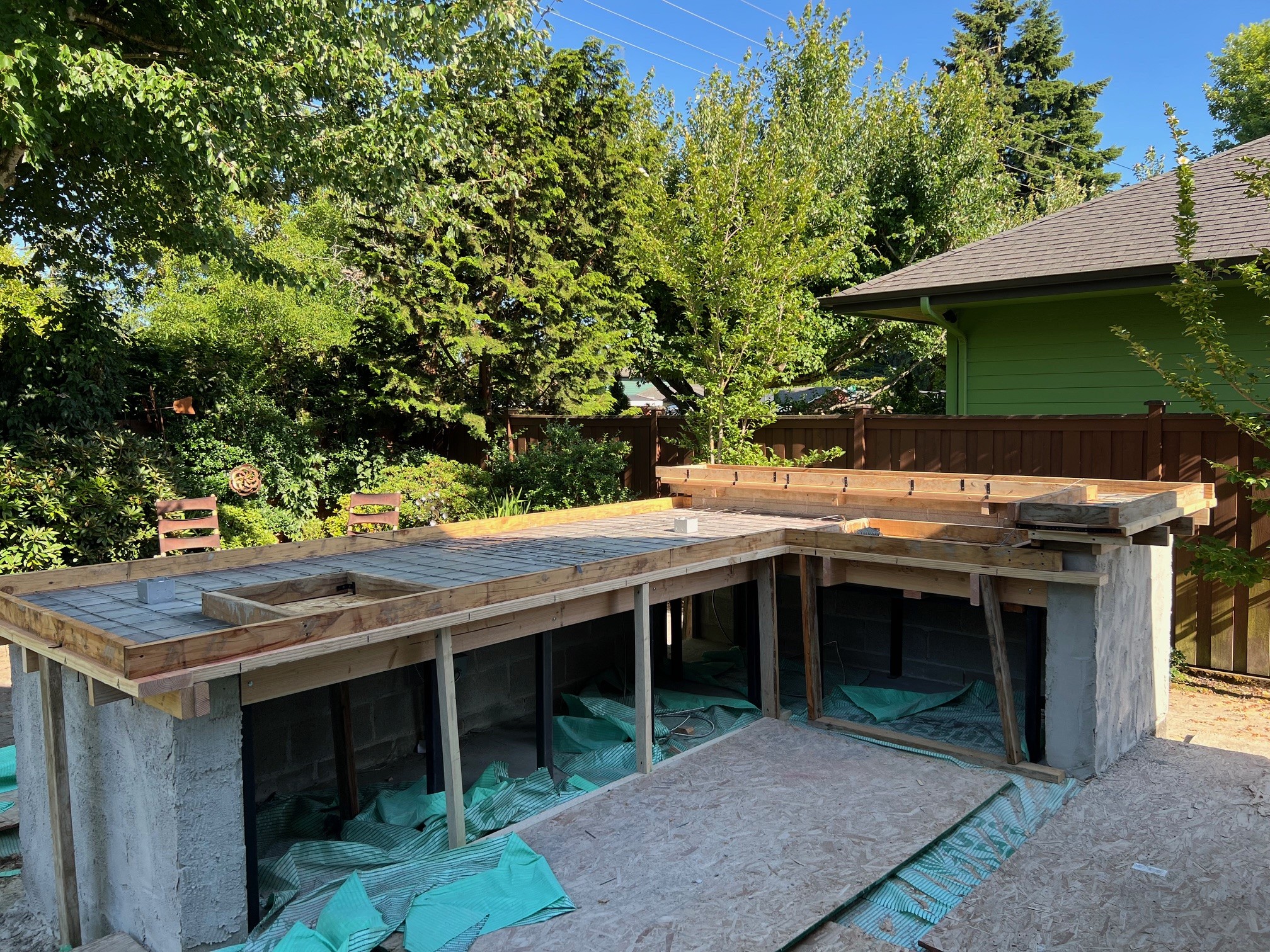 7 Outdoor Kitchen Underway